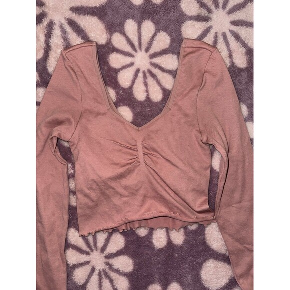 Spiritual Gangster Crop Pink Long Sleeve - XS/S - Picture 2 of 4